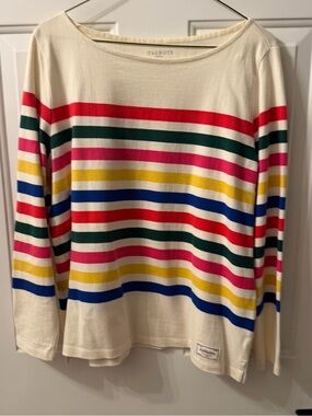 Talbots Authentic Striped Knit Top w/Bright Stripes Size LP